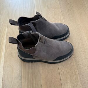 Zara Kids brown taupe suede winter boot